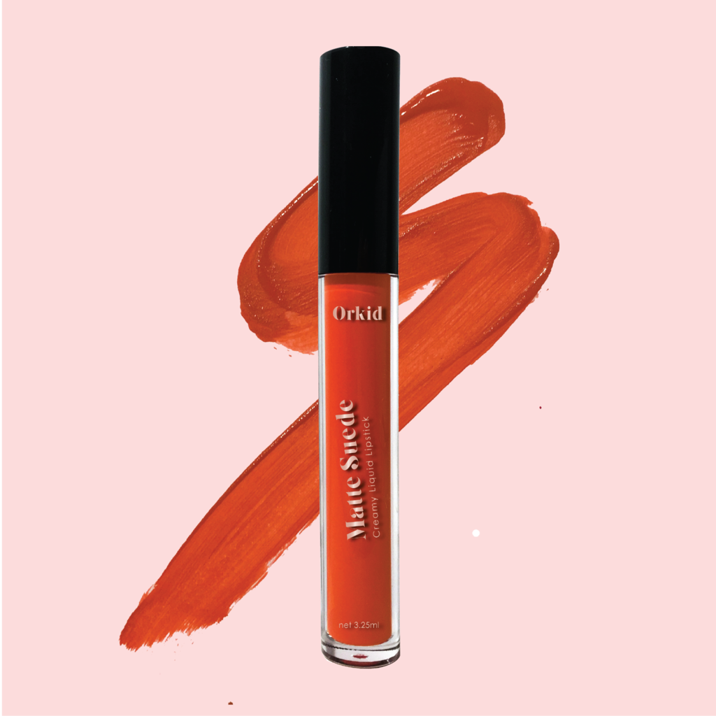 Orkid Cosmetics Matte Suede Liquid Lipstick in Lava-Pamper.my