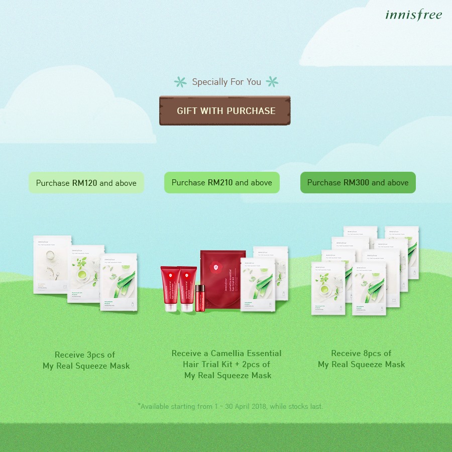 innisfree Malaysia April 2018 Promotions