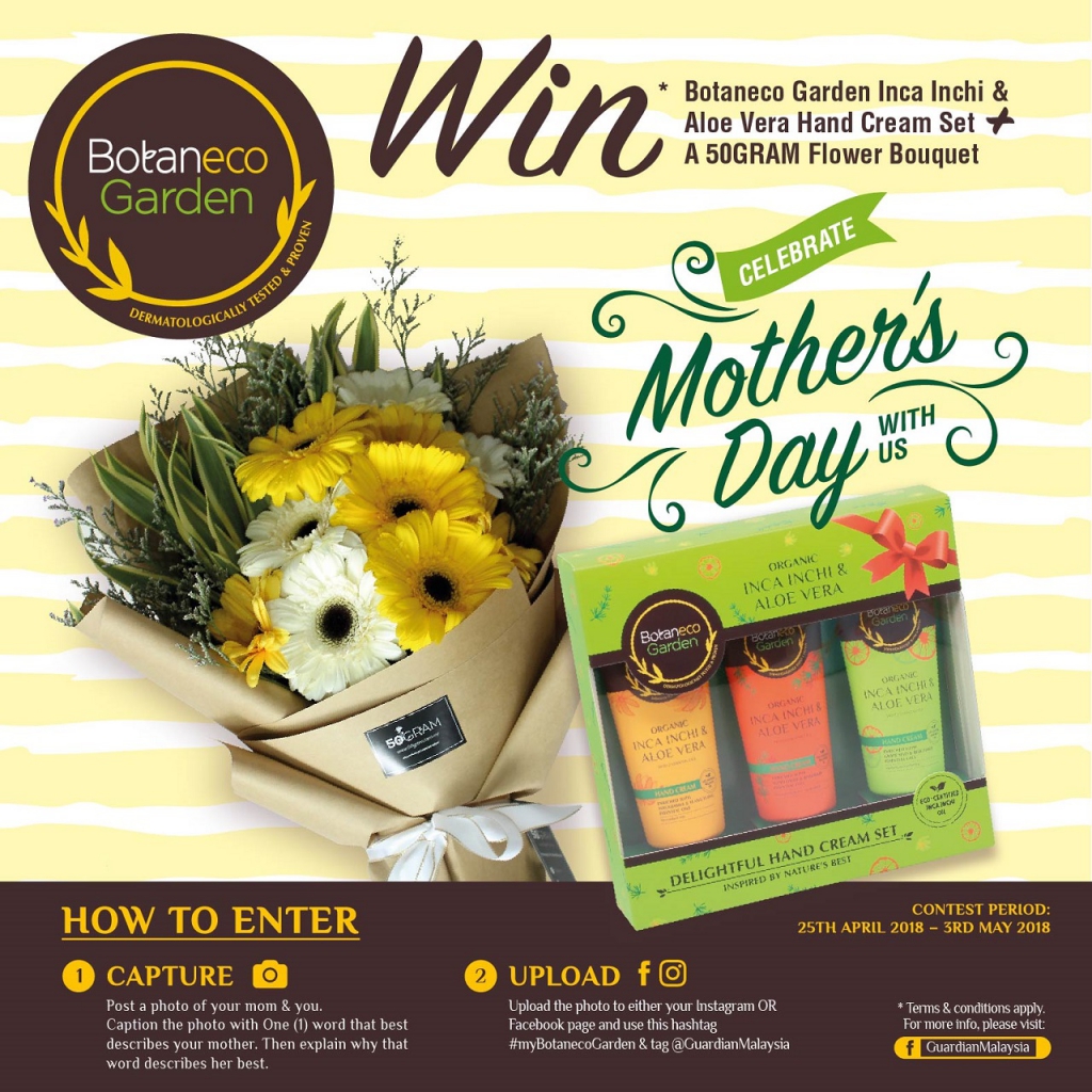 Join The Botaneco Garden Mum + Me Mother’s Day Photo Contest X Guardian To Win Some TLC For Her Hands-Pamper.my