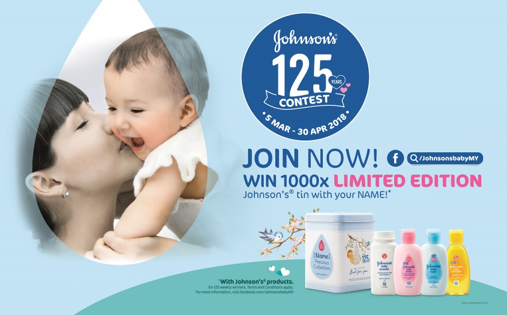 Johnson's Giving Away Limited Edition Personalized Vintage Tin Box Of Johnson's Products To Celebrate Its 125 Years!-Pamper.my