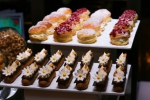 Kaya eclair topped with peanuts & Tart Tropezienne