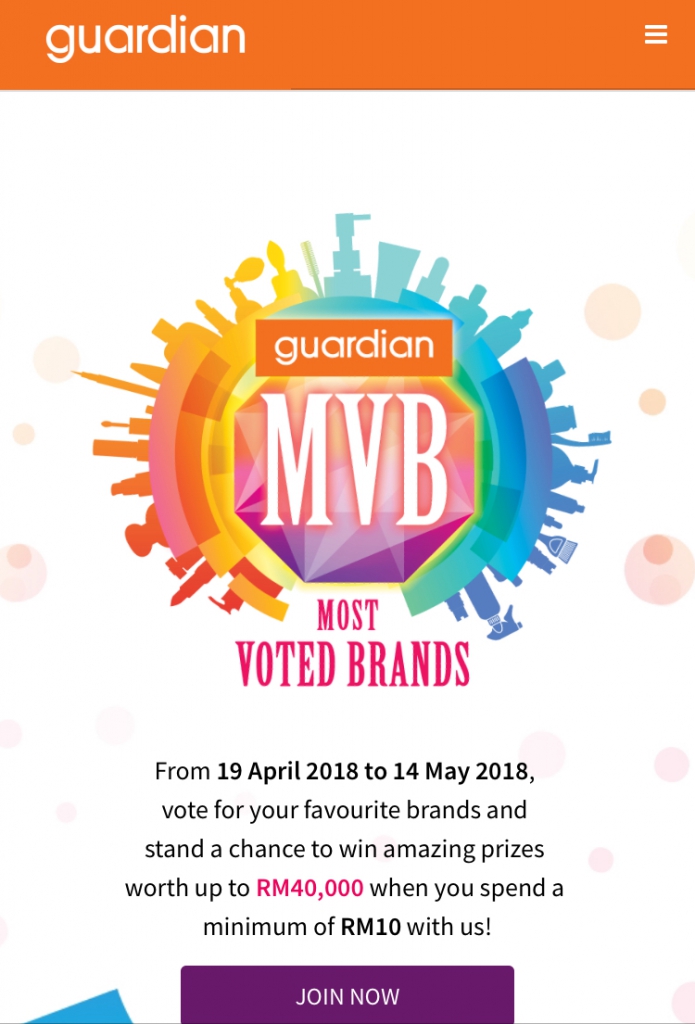 Guardian Malaysia's Most Voted Brands (MVB) 2018 Awards Voting Has Begun!-Pamper.my
