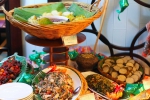 Rojak mamak, acar buah, kerabu pucuk paku & lemang