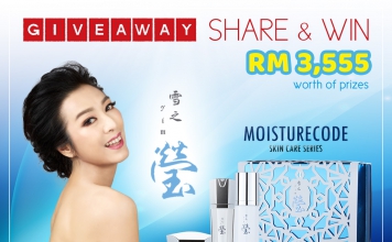 #PamperMyGiveaway: RM3,555 Worth of Prizes To Be Won. Give Your Skin A Taste Of HK Actress, Michelle Yim’s Beauty Secret With The YIM Skin Moisturecode Series