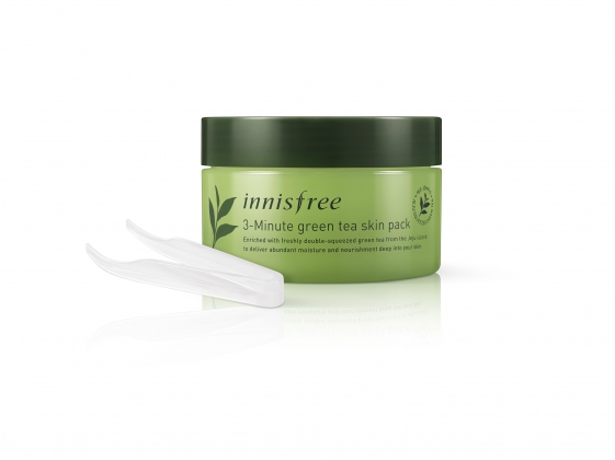 innisfree 3-Minute Green Tea Skin Pack (Tweezers) (70ml) - RM82.00