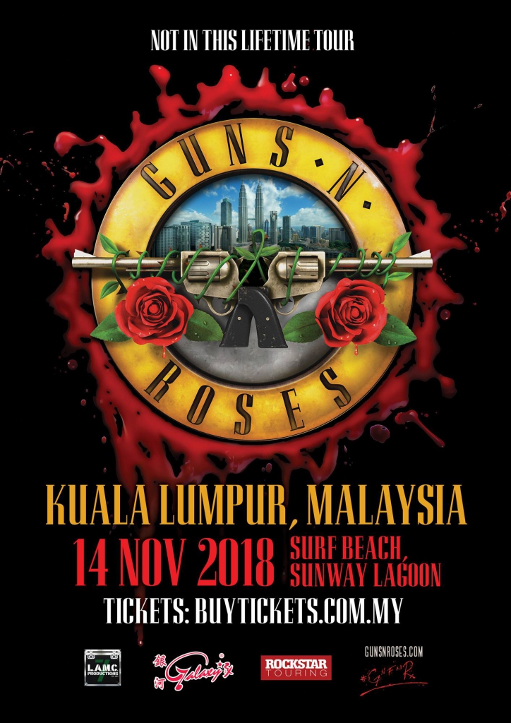 Guns & Roses Is Bringing November Rains To Kuala Lumpur On 14th November 2018!-Pamper.my