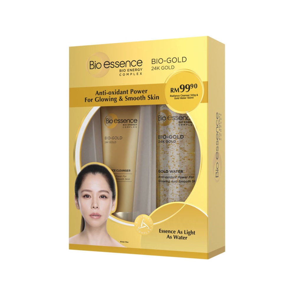 BIO-ESSENCE Bio-Gold 24K Gold Cleanser + Gold Water