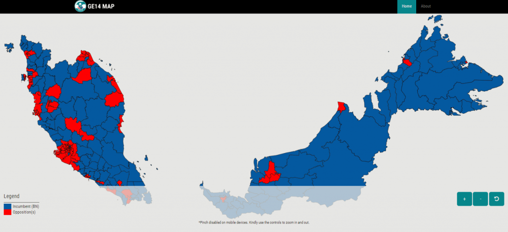 Head To GE14MAP.com To Keep Track Of All The 222 Parliamentary Constituencies Competing In Malaysia’s 14th General Election-Pamper.my