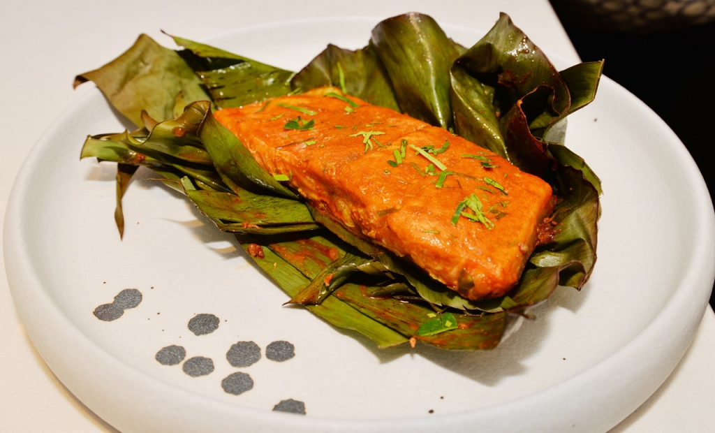 Norwegian Fjord Trout Bakar in Banana Leaf -- a delicious, healthy and wholesome meal for Ramadan