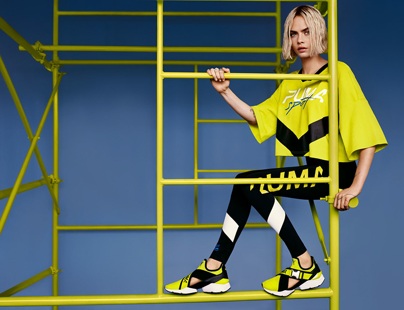 Cara Delevingne Is The Bold Face of PUMA's Muse Cut-Out Sneaker | Pamper.My