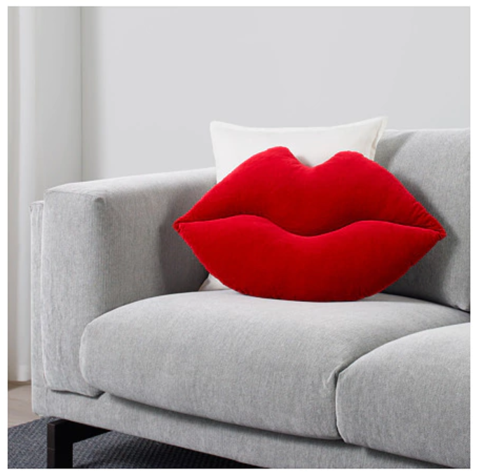 IKEA OMEDELBAR Lip-shaped Cushion