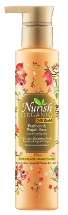 Nurish Organiq 24K Gold Deep Cleansing Milk 100ml