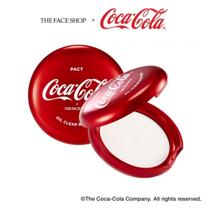Coca-Cola X The Face Shop OIL CLEAR BLOTTING PACT