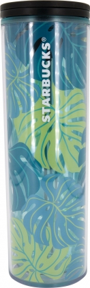 Starbucks Tropical Leaf Plastic Tumbler