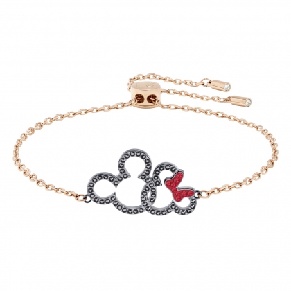 Swarovski Mickey & Minnie Bracelet, Multi-colored, Mixed Plating (RM369)