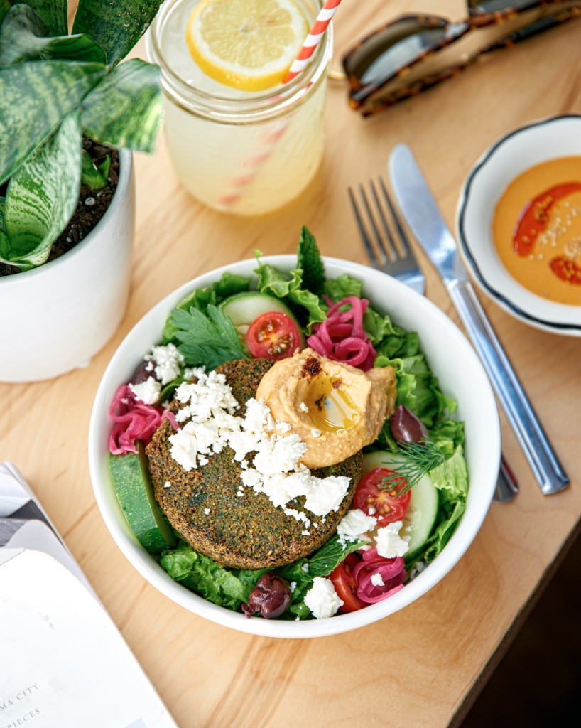 Black Tap, Falafel Burger Salad