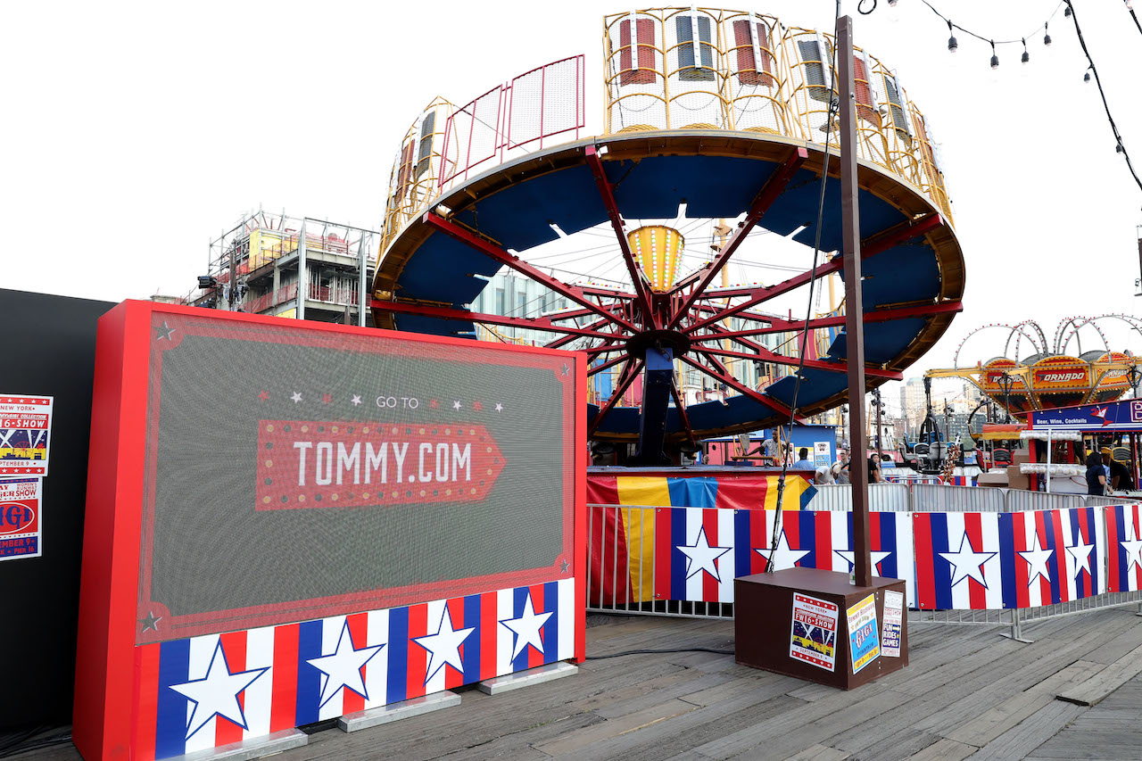 NEW YORK, NY - SEPTEMBER 09:  A view of the set up at the #TOMMYNOW Women's Fashion Show during New York Fashion Week at Pier 16 on September 9, 2016 in New York City.  (Photo by Neilson Barnard/Getty Images for Tommy Hilfiger)