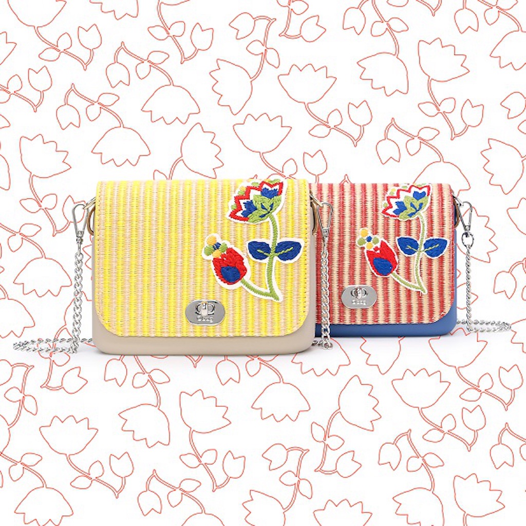 The Cote D’Azur’s O pocket adds colour and pizzazz to your ensemble