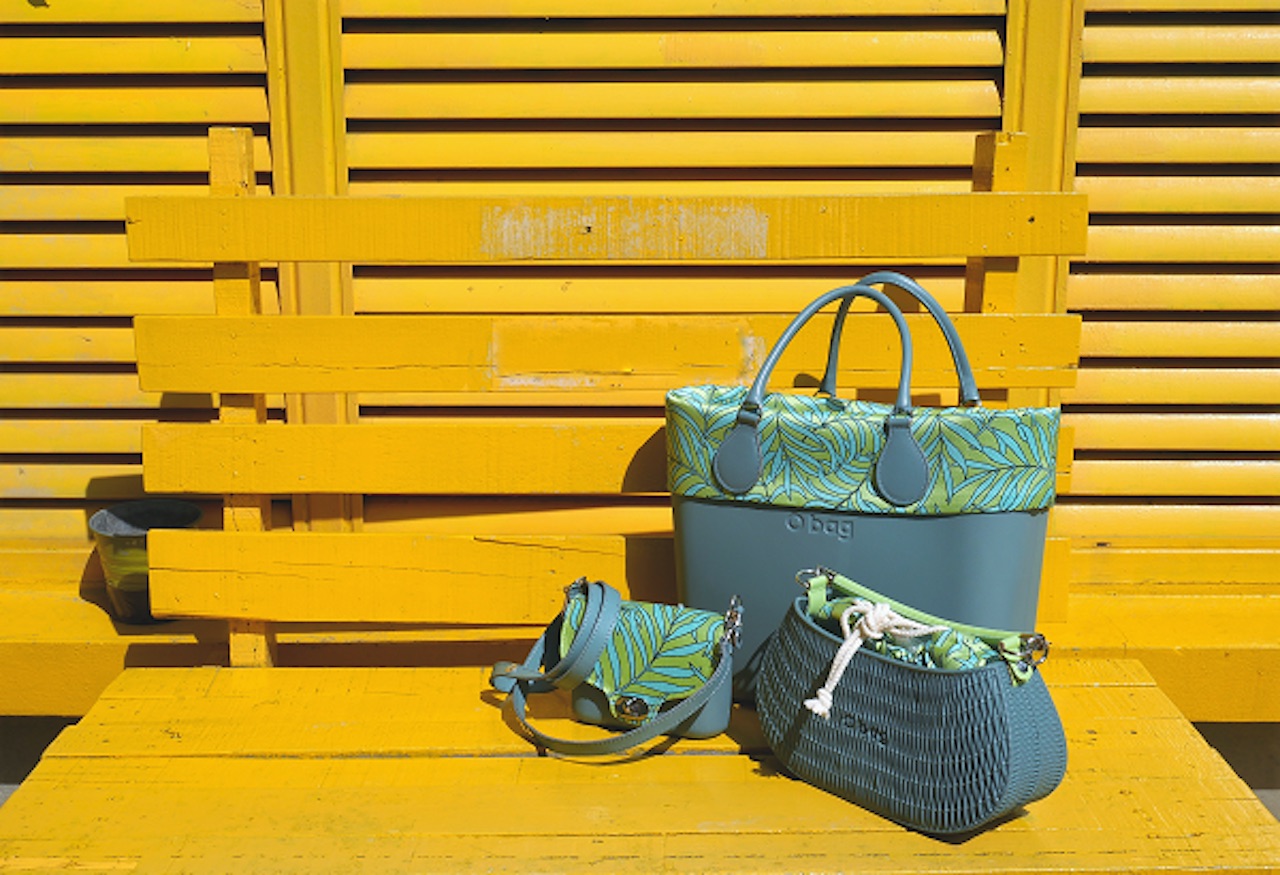 Manila themed O bag in Atlantic green