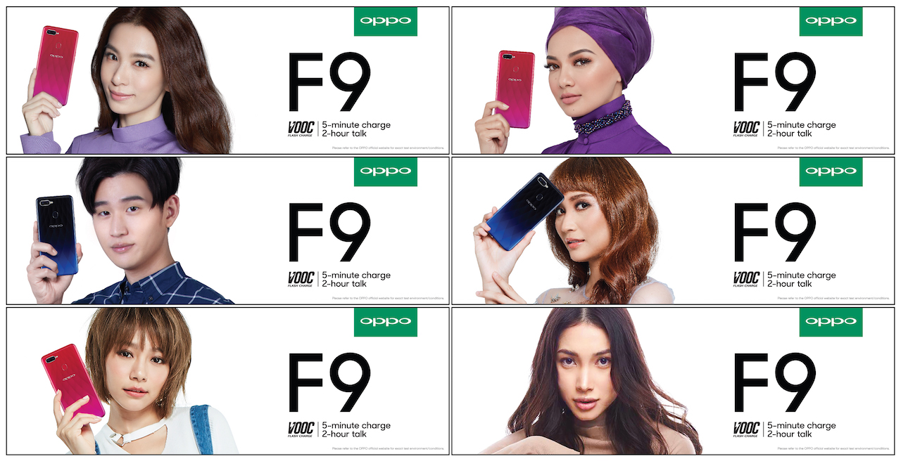 OPPO F9 Ambassadors - colors