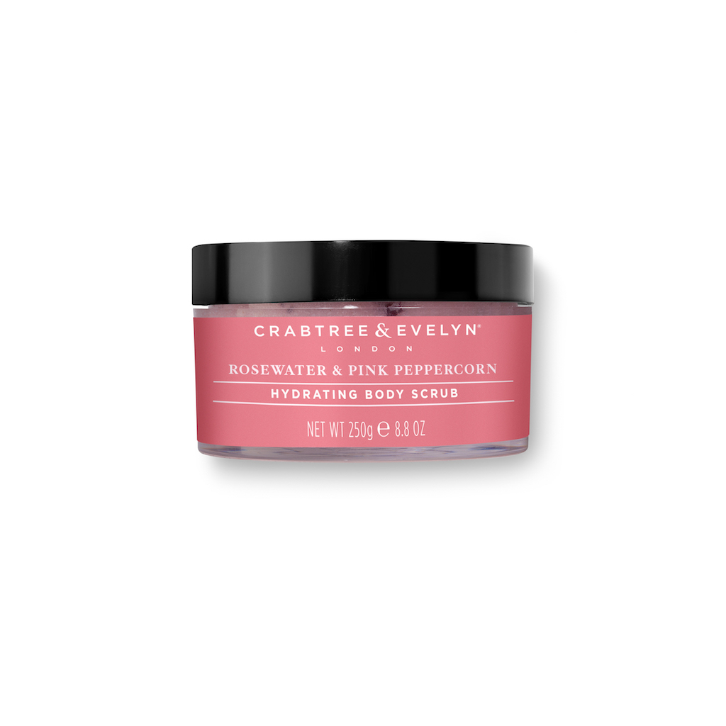 C&E - Rosewater & Pink Peppercorn Body Scrub-250g-jar