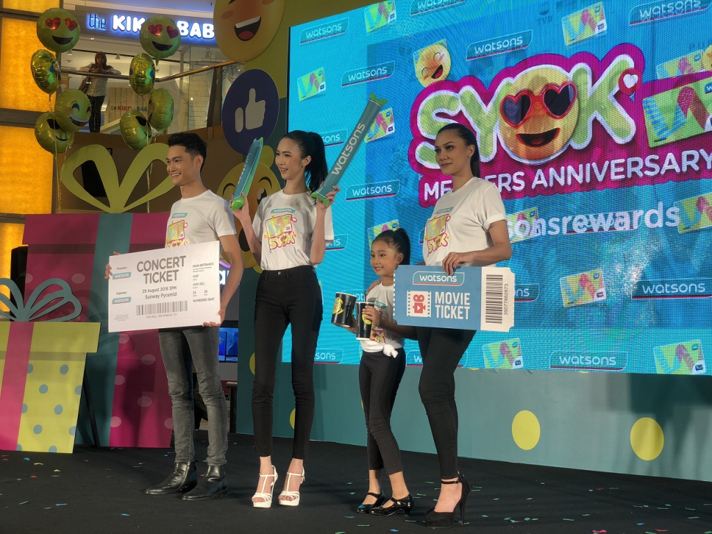 #Scenes: Watsons Celebrated Its Syok 8th Anniversary For Its Rewards Card & Loyal Customers With Amazing Discounts & Special Appearances Of 4 Famous Hong Kong TVB Stars-Pamper.my