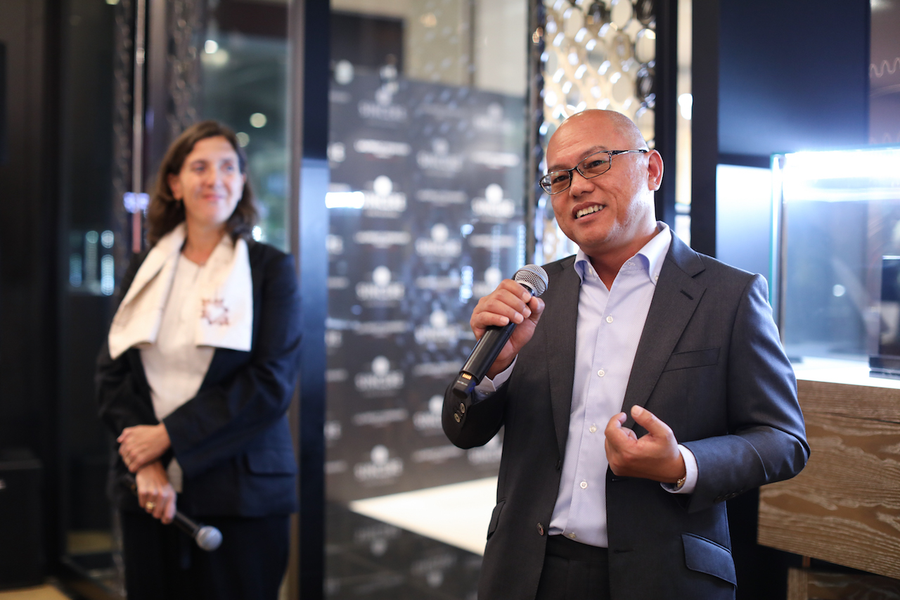 Speech by Mr Gary Chow, General Manager of Sincere Fine Watches Malaysia