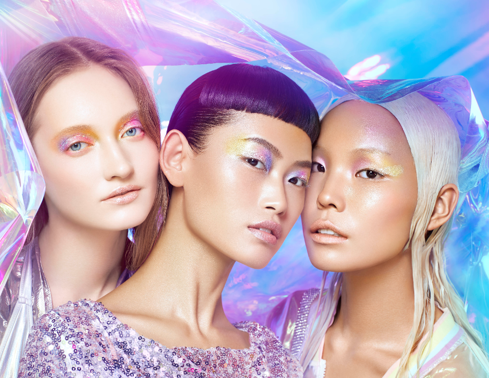 Marie Dalgar 'It's Holo' collection is filled with holographic highlighters, eyeshadows, and lipsticks.
