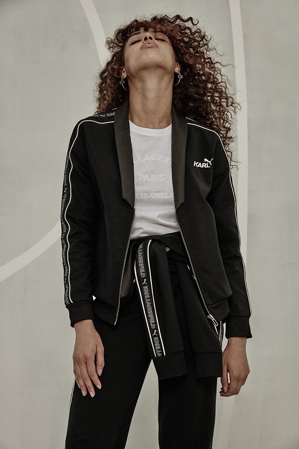 Model wearing PUMA x Karl Lagerfeld Collection 2