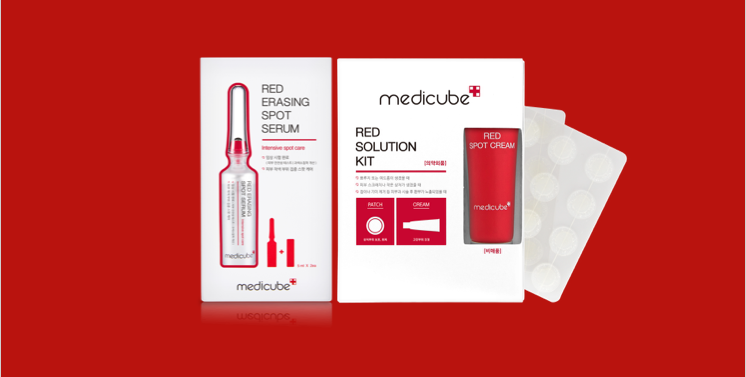 Stay Pimple-Free This Holiday Season With Medicube's Red Erasing Spot Serum & Red Solution Kit