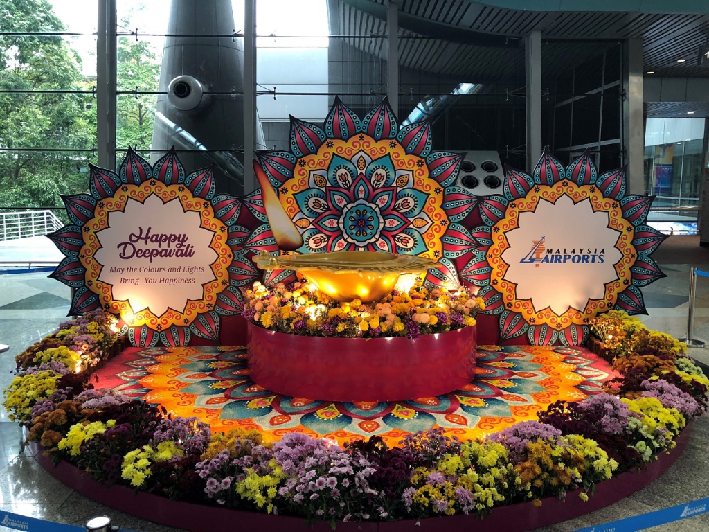 KLIA and KLIA2 Deepavali Kolam 2018