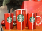 Starbucks Holiday Red Mugs