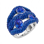 TIGRIS COCKTAIL RING, MAJESTIC BLUE, 02