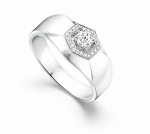 White Gold Ring for Men 2