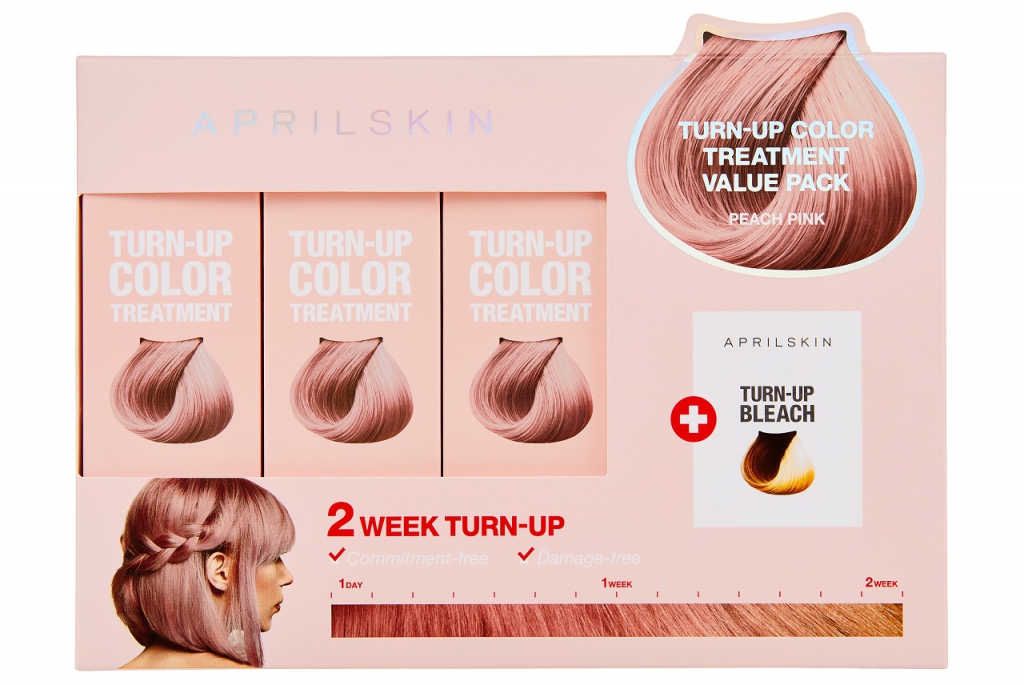 Aprilskin Turn Up Color Treatment Value Pack (RM85) Peach Pink
