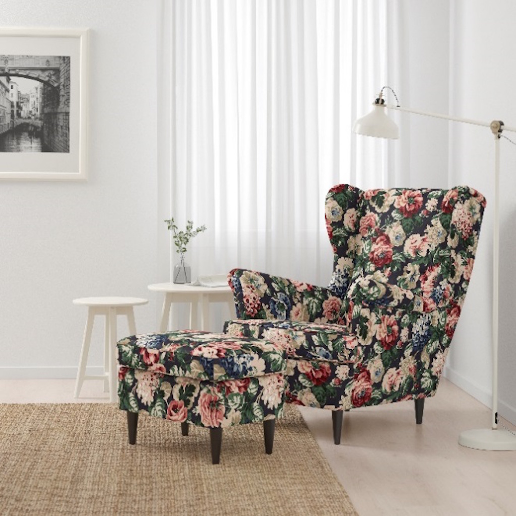 STRANDMON Wing chair, Lingo multicolour (RM799)