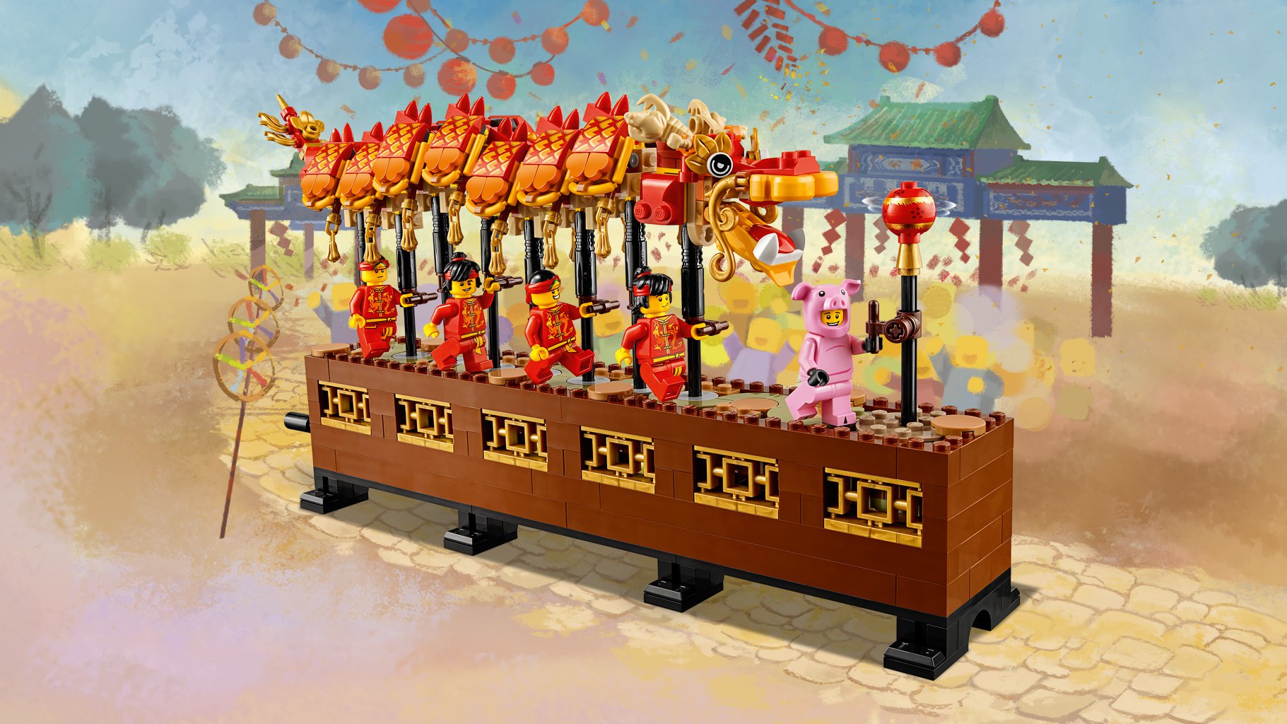 Lego Dragon Dance-Chinese New Year 2019