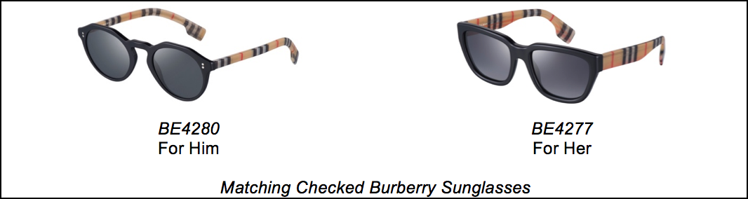 Matching Checked Burberry Sunglasses