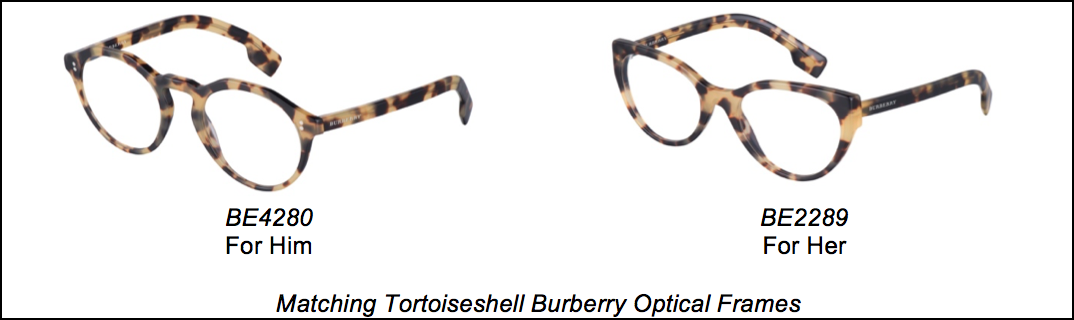 Matching Tortoiseshell Burberry Optical Frames