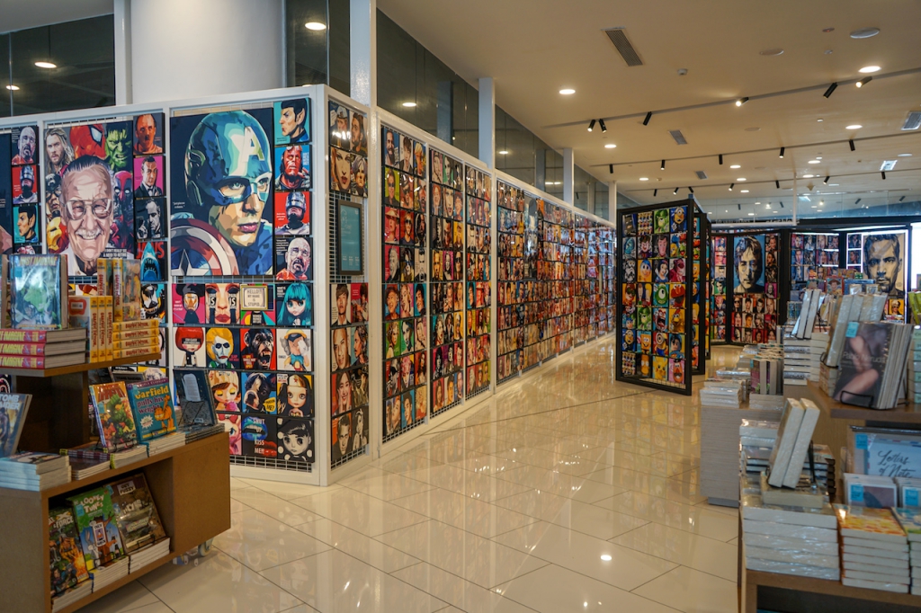 The 8th Floor features pop art and non-book items