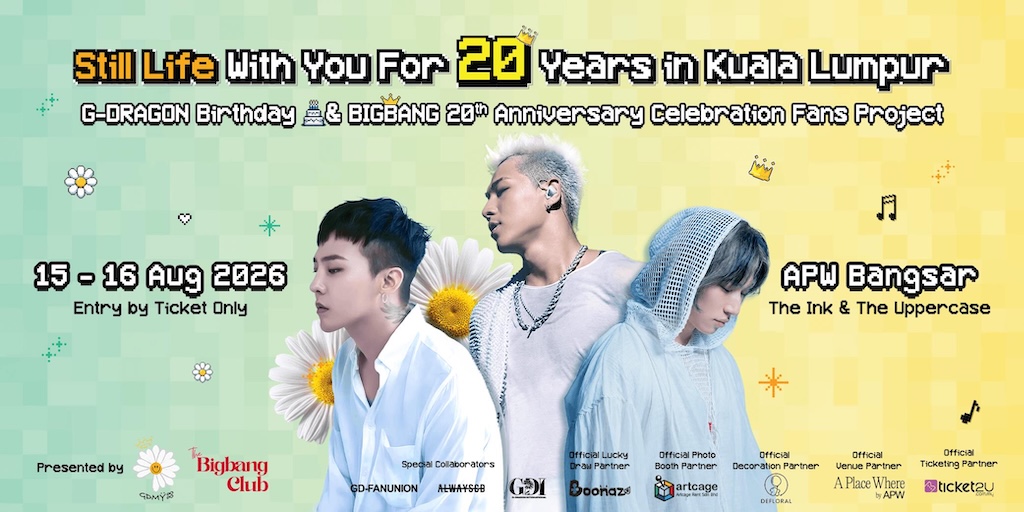G-DRAGON Birthday & BIGBANG 20th Anniversary Hits KL — Get RM5 OFF with Special Promo Code